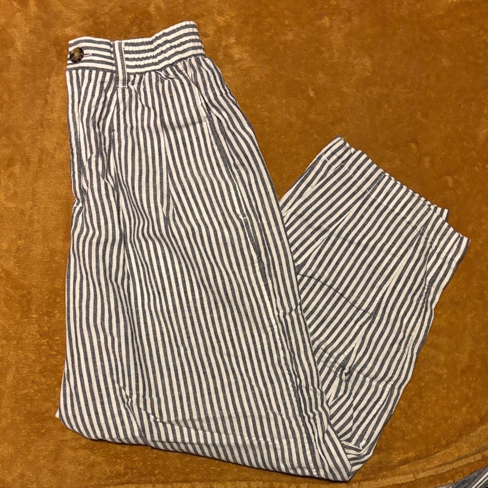 BDG Urban Outfitters Navy grey and White Striped Pants